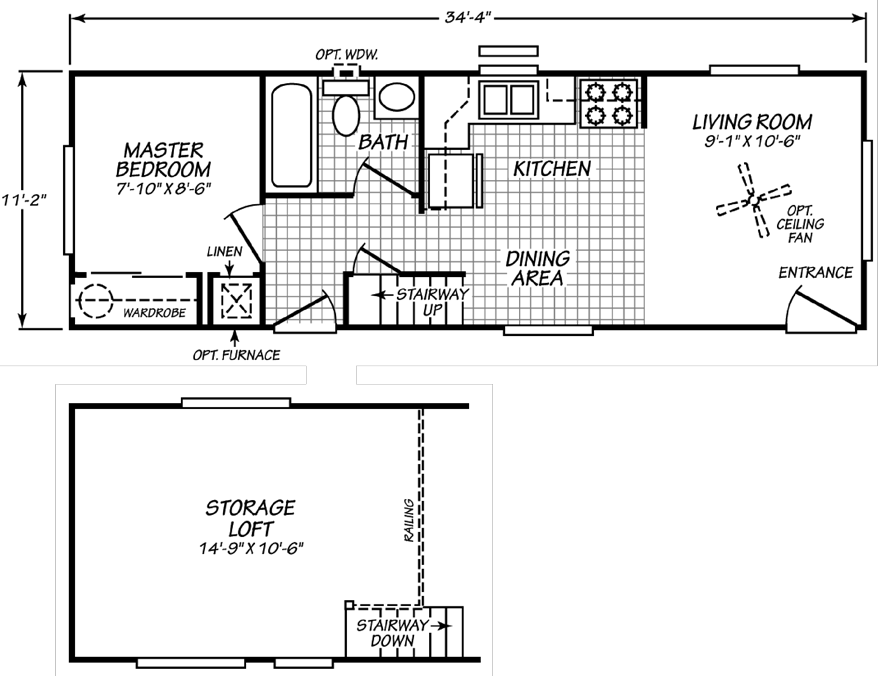 Sherman 11 X 35 Park Model Rv Floor Plan Factory Expo Park